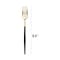 Smarty Had A Party Gold with Black Handle Moderno Disposable Plastic Dinner Forks (240 Forks), 240PK 9320-GBF-CASE - alternate 3